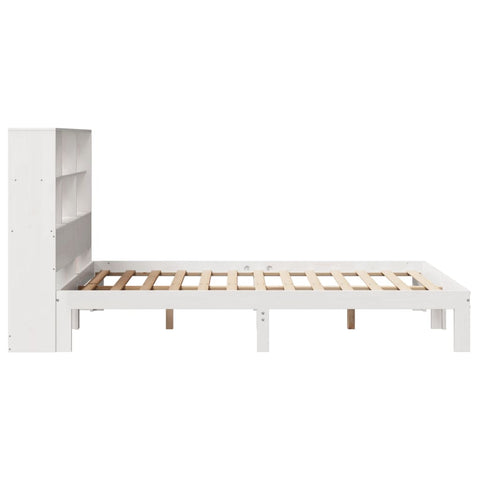 vidaXL Bookcase Bed without Mattress White 140x190cm Solid Wood Pine