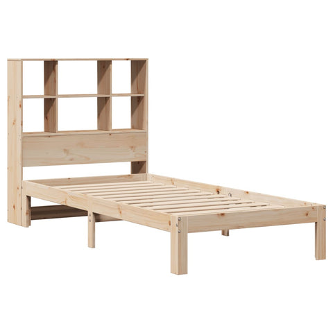 vidaXL Bookcase Bed without Mattress 90x200cm Solid Wood Pine