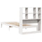 vidaXL Bookcase Bed without Mattress White 90x200cm Solid Wood Pine
