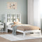 vidaXL Bookcase Bed without Mattress White 90x200cm Solid Wood Pine