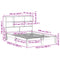 vidaXL Bookcase Bed without Mattress White 120x200cm Solid Wood Pine