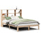 vidaXL Bookcase Bed without Mattress 150x200 cm King Size Solid Wood Pine