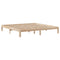 vidaXL Bookcase Bed without Mattress 180x200 cm Super King Solid Wood Pine