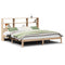 vidaXL Bookcase Bed without Mattress 200x200cm Solid Wood Pine