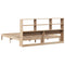 vidaXL Bookcase Bed without Mattress 200x200cm Solid Wood Pine