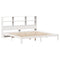 vidaXL Bookcase Bed without Mattress White 200x200cm Solid Wood Pine