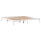 vidaXL Bookcase Bed without Mattress White 200x200cm Solid Wood Pine