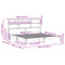 vidaXL Bookcase Bed without Mattress White 200x200cm Solid Wood Pine