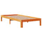 vidaXL Bookcase Bed without Mattress Wax Brown 100x200cm Solid Wood Pine