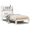 vidaXL Bookcase Bed without Mattress White 75x190cm Solid Wood Pine