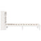 vidaXL Bookcase Bed without Mattress White 75x190cm Solid Wood Pine