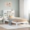 vidaXL Bookcase Bed without Mattress White 75x190cm Solid Wood Pine