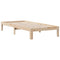 vidaXL Bookcase Bed without Mattress 90x190cm Solid Wood Pine