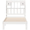 vidaXL Bookcase Bed without Mattress White 90x190cm Solid Wood Pine
