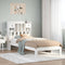 vidaXL Bookcase Bed without Mattress White 90x190cm Solid Wood Pine