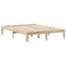 vidaXL Bookcase Bed without Mattress 135x190cm Solid Wood Pine