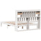 vidaXL Bookcase Bed without Mattress White 140x190cm Solid Wood Pine