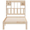 vidaXL Bookcase Bed without Mattress 90x200cm Solid Wood Pine