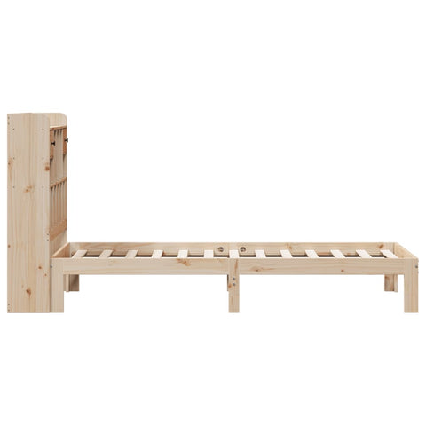 vidaXL Bookcase Bed without Mattress 90x200cm Solid Wood Pine