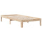 vidaXL Bookcase Bed without Mattress 90x200cm Solid Wood Pine