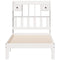 vidaXL Bookcase Bed without Mattress White 90x200cm Solid Wood Pine