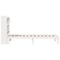 vidaXL Bookcase Bed without Mattress White 90x200cm Solid Wood Pine