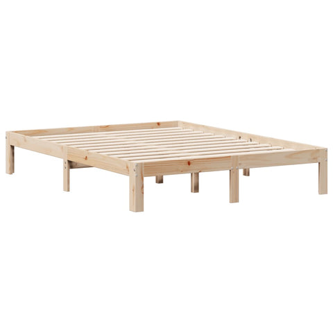 vidaXL Bookcase Bed without Mattress 140x200cm Solid Wood Pine