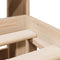 vidaXL Bookcase Bed without Mattress 150x200cm Solid Wood Pine