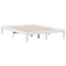 vidaXL Bookcase Bed without Mattress White 150x200cm Solid Wood Pine