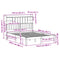 vidaXL Bookcase Bed without Mattress White 150x200cm Solid Wood Pine