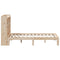 vidaXL Bookcase Bed without Mattress 160x200cm Solid Wood Pine