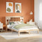 vidaXL Bookcase Bed without Mattress 160x200cm Solid Wood Pine