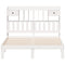 vidaXL Bookcase Bed without Mattress White 160x200cm Solid Wood Pine