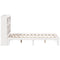 vidaXL Bookcase Bed without Mattress White 160x200cm Solid Wood Pine
