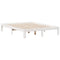 vidaXL Bookcase Bed without Mattress White 160x200cm Solid Wood Pine