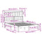 vidaXL Bookcase Bed without Mattress White 160x200cm Solid Wood Pine
