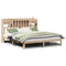 vidaXL Bookcase Bed without Mattress 180x200cm Solid Wood Pine
