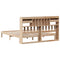 vidaXL Bookcase Bed without Mattress 180x200cm Solid Wood Pine
