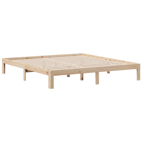 vidaXL Bookcase Bed without Mattress 180x200cm Solid Wood Pine
