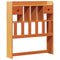 vidaXL Bookcase Bed without Mattress Wax Brown 75x190cm Solid Wood Pine