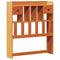 vidaXL Bookcase Bed without Mattress Wax Brown 90x190cm Solid Wood Pine