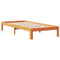 vidaXL Bookcase Bed without Mattress Wax Brown 90x190cm Solid Wood Pine