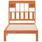 vidaXL Bookcase Bed without Mattress Wax Brown 100x200cm Solid Wood Pine
