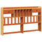 vidaXL Bookcase Bed without Mattress Wax Brown 180x200cm Solid Wood Pine