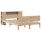 vidaXL Bookcase Bed without Mattress 120x190 cm Small Double Solid Wood Pine