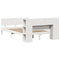 vidaXL Bookcase Bed without Mattress White 120x190 cm Small Double Solid Wood Pine