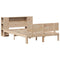 vidaXL Bookcase Bed without Mattress 140x190cm Solid Wood Pine