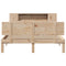 vidaXL Bookcase Bed without Mattress 140x190cm Solid Wood Pine