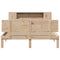 vidaXL Bookcase Bed without Mattress 120x200cm Solid Wood Pine