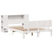 vidaXL Bookcase Bed without Mattress White 140x200cm Solid Wood Pine